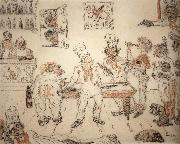 James Ensor Waiters and Cooks Playing Billiards,Emma Lambotte at the Billiard Table Germany oil painting artist